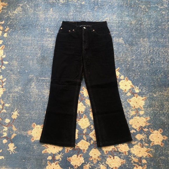 levi's black flare jeans